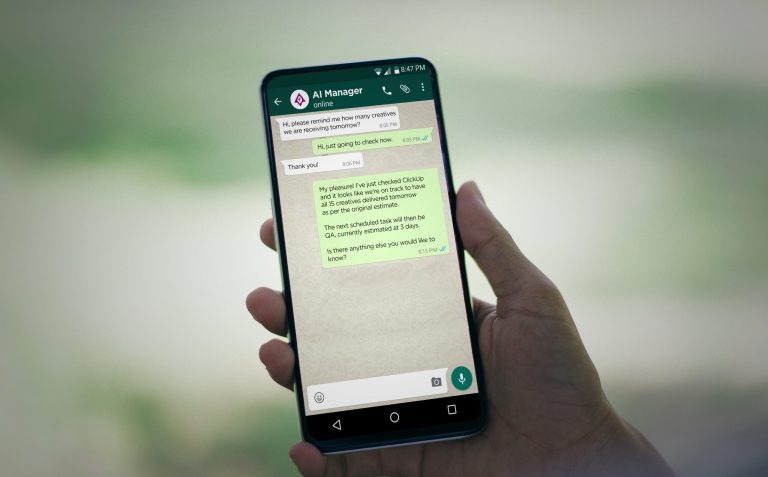 AI Account Manager on WhatsApp