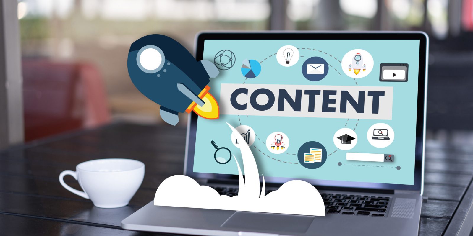 content marketing Content Data Blogging Media Publication Information Vision Concept